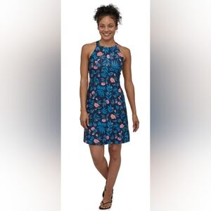 Patagonia Magnolia Spring Dress Size S Floral Outdoor Sundress Sleeveless